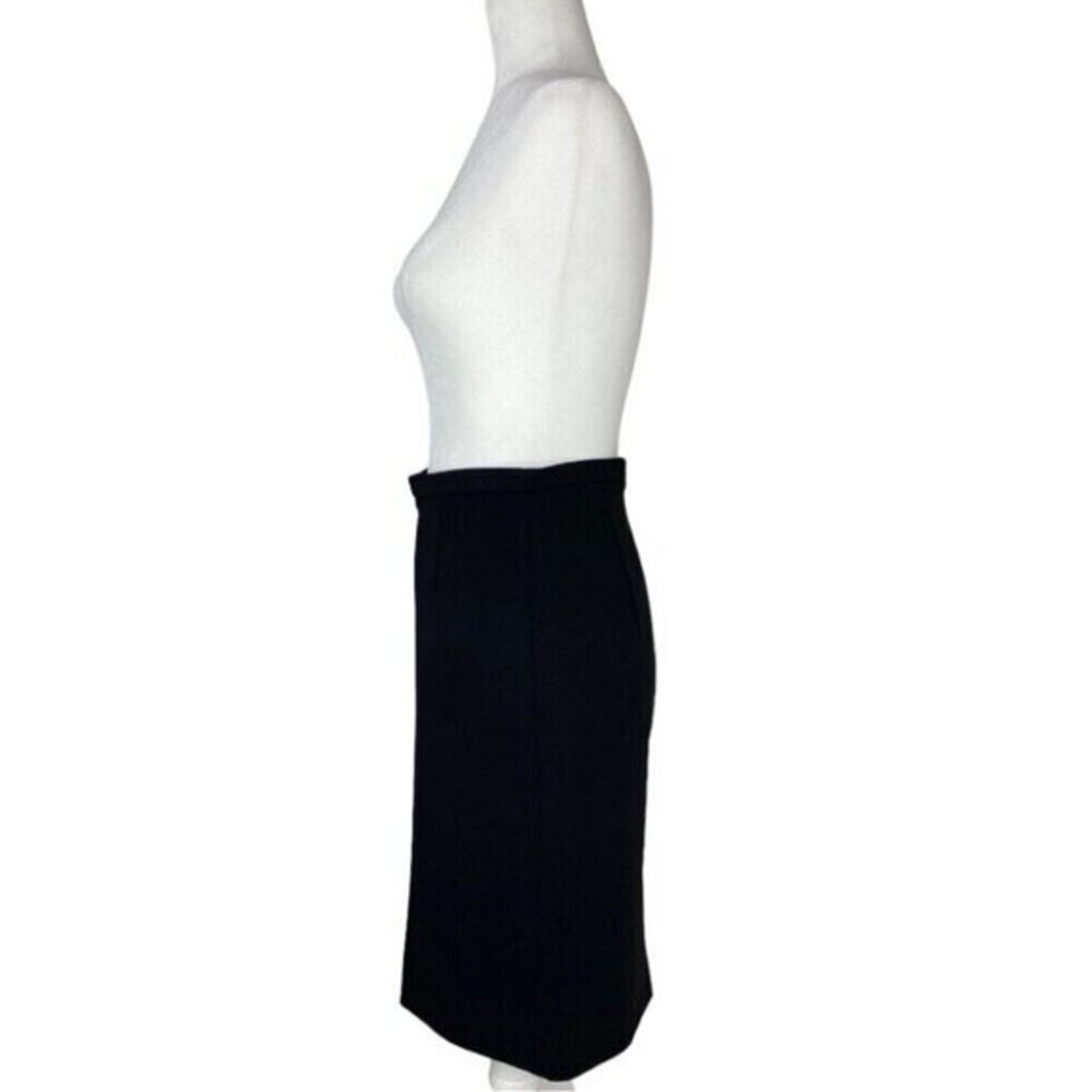 Valentino‎ Black Viscose Blend Pencil Skirt Italy Altered Professionally - Picture 3 of 12